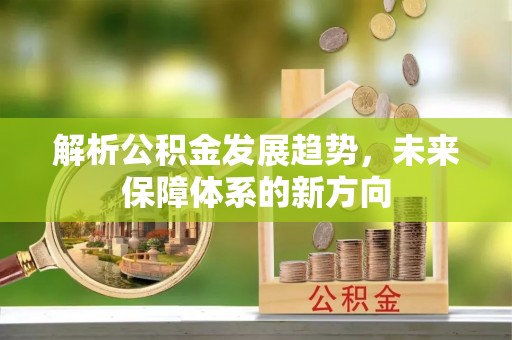 琼山解析公积金发展趋势，未来保障体系的新方向
