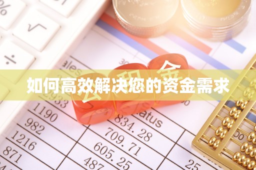 琼山如何高效解决您的资金需求
