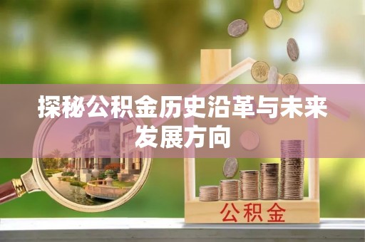 琼山探秘公积金历史沿革与未来发展方向